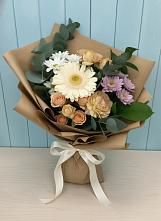 Букет цветов из:  Герберы и Хризантемы в Алабино