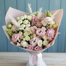 Букет цветов из:  Альстромерии и Розы #REPLACE_PRED# Алабино